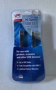 APC USB 2.0 A to B Best Hi High Speed Cable For Printer Scanner PC MAC 16FT Long - Picture 1 of 8
