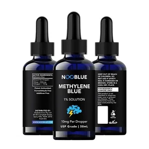 NooBlue Methylene Blue | USP Grade 1% Solution | 50ML / 500mg | Highest Purity - Picture 1 of 5