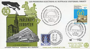 FDC BELGIUM "First European Elections in the European Parliament" 1978 - Picture 1 of 1