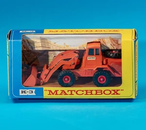 Matchbox Kings / K-3 B1 / Hatra Tractor Shovel / 1966 / Original Box / MIB Clean - Picture 1 of 7