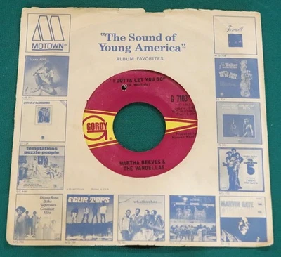 MARTHA VANDELLAS 45 I Gotta Let You Go / You're the Loser GORDY 7103 BLACK PRINT - Image 1 of 4