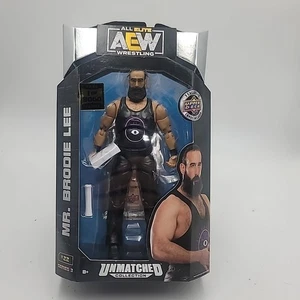 AEW Wrestling Unmatched Brodie Lee 1 di 3000 Chase Figure Series 3 nuovo con custodia - Foto 1 di 6