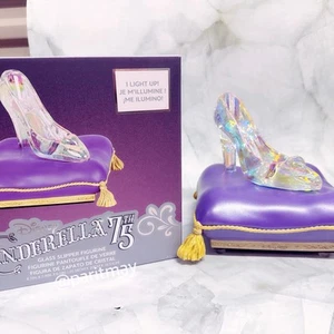 Disney Parks Cinderella 75th Anniversary Glass Slipper Light-Up Figurine (NIB) - Picture 1 of 14