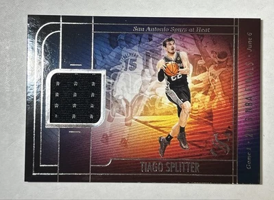 2024-25 Silhouette Tiago Splitter Game Worn NBA Finals Patch Jersey Card - Image 1 of 2