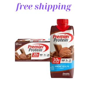 Premier Protein Shake, Chocolate, 30g Protein, 11 Fl Oz, 12 Ct - Picture 1 of 5