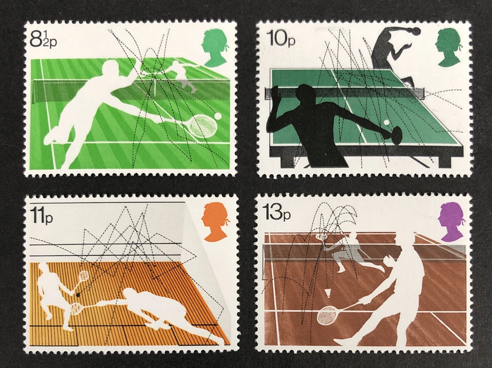 GB 1977 Mint MNH Racket Sports Set SG 1022 - 1025 - image 1 of 1