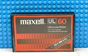 MAXELL UL 60 TYPE I BLANK CASSETTE TAPE (1) (USED) - Picture 1 of 7