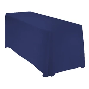 90x132 Tablecloth Table Cover Rectangle Wedding Banquet Event - NAVY BLUE - Picture 1 of 1