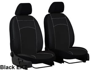 ISUZU D-MAX Mk2 2015-2019 CUBIERTAS DE ASIENTO DELANTERAS A MEDIDA DE CUERO ARTIFICIAL - Imagen 1 de 12