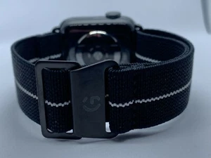 French Marine Nationale style elasticated watch straps for Apple Watch / IWatch - Photo 1 sur 10