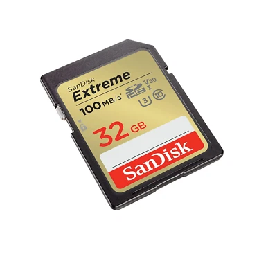 SANDISK CARDS EXTREME PLUS 32GB SDHC, 100MB/S 60MB/S, SDSDXWT-032G-GNCIN - Image 1 of 2
