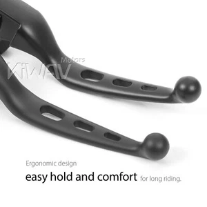KiWAV black control levers 3-slot cut for HD 21-23 Road Glide/ Special - Picture 1 of 7