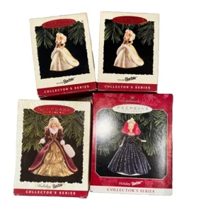 4 Hallmark Keepsake Holiday Barbie Christmas Ornaments 94,96,97 - Picture 1 of 1