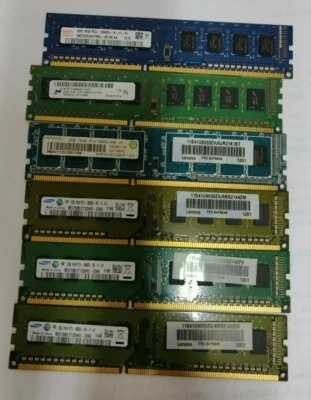 8x Lenovo 64Y6649 / 41U6033 2GB 1RX8 PC3-10600U 1333MHz Memory Modules - Image 1 of 2