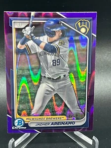 2024 BOWMAN JADHER AREINAMO PURPLE CHROME RAYWAVE REFRACTOR 172/250 BCP-2 - Picture 1 of 2