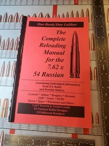 DAS KOMPLETTE WIEDERLADEHANDBUCH FÜR DIE 7,62 X 54 RUSSISCHEN, LADENBÜCHER USA (NEU) - Bild 1 von 2