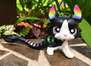 LPS Littlest Pet Shop Toy Custom Beautiful Collie Dog Ooak Custom Hand Painted