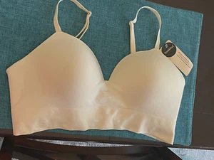 TRUEKIND SUPPORTIVE COMFORT WIRELESS SHAPING BRA NATURAL SIZE L - NEW - Picture 1 of 3