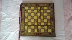 Großes Vintage Schach, Backgammon Brett Klappbox - Bild 1 von 19