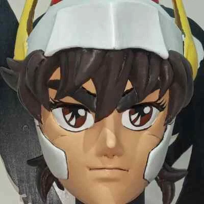 Pegasus Seiya Mask Latex Cowl Cosplay Costume Prop Adult Size - Image 1 of 4