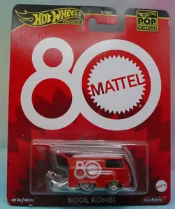 2025 PoP Culture KOOL KOMBI 💥red VW bus;80 MATTEL Real riders💥Hot Wheels - Picture 1 of 4