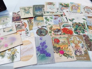 Lote 33 postales vintage de principios de 1900 religiosas de Navidad de Ohio - Imagen 1 de 12