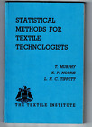 Statistische Methoden für Textiltechnologen von Murphy, Norris & Tippett