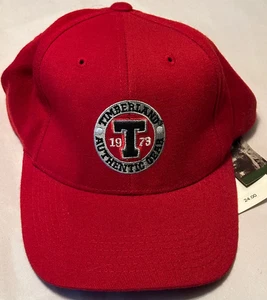 Timberland Auténtico Equipo Rojo Pelota Gorra de Béisbol Sombrero Ajustado Talla Única Nuevo con Etiquetas - Imagen 1 de 8
