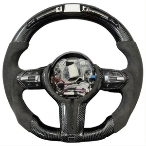Fit BMW M-Seies F36 F20 F22 M235i LED Carbon Fiber Steering Wheel with Heated - Picture 1 of 6