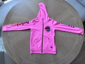 KID'S AVIATOR NATION ZIP HOODIE - NEON PINK Never Worn - Picture 1 of 9