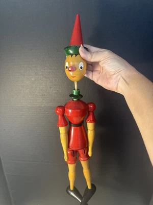 Títere de madera vintage PINOCHO 19" Foto 1 de 4