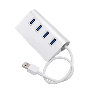 4-Port USB 3.0 Aluminum Hub 5Gbps High Speed Adapter Convertor For PC/Laptop C - Picture 1 of 10