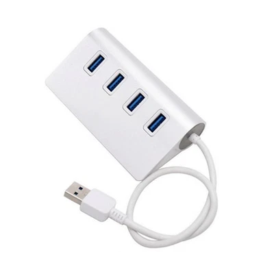 4-Port USB 3.0  Aluminum Hub 5Gbps High Speed Adapter Convertor For PC/Laptop C - Image 1 of 4
