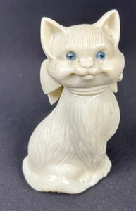 Vintage Avon Sweet Honesty Cologne Cat Blue Rhinestone Eyes 1970’s Empty Bottle - Picture 1 of 7