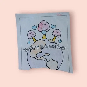 Happy Earth Day Signed Drawing - Bild 1 von 2