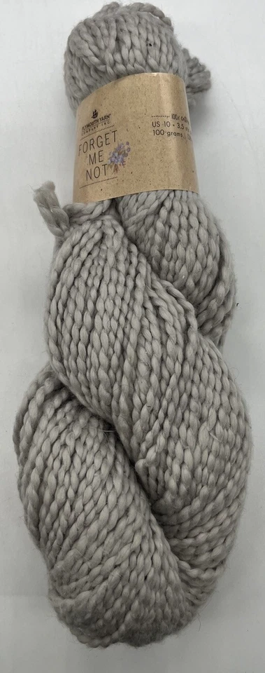 Plymouth Yarn Forget Me Not Yarn "Light Gray" 1 Skein #1757 - Image 1 of 4