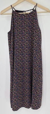 Vestido recto New York & Co sin mangas colorido confeti elástico forrado de verano XS Foto 1 de 4