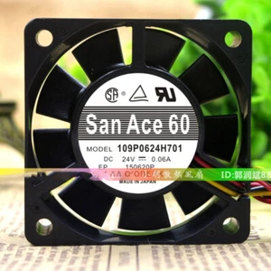 SANYO 109P0624H701 24V 0.06A 6cm 6015 Chassis Cooling Industrial Fan Micro - Picture 1 of 4