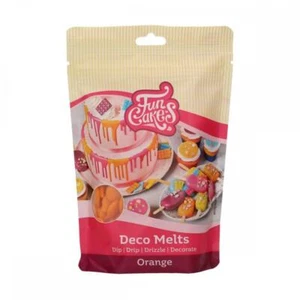 Edible Cake Decoration Icing FunCakes Orange Deco Melts 250g Sugarcraft - Picture 1 of 1