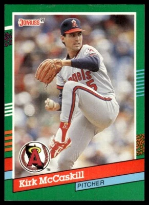 1991 Donruss #637 Kirk McCaskill California Angels - Image 1 of 2