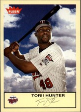 2005 Fleer Tradition Minnesota Twins Baseball Card #115 Torii Hunter