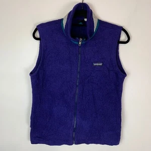 Patagonia Retro-X Teddy Pile Purple Full Zip Vest Unisex Kids Age 14 Yrs - Picture 1 of 13