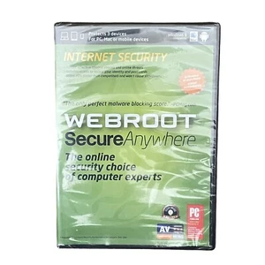 Webroot Secure Anywhere Internet Security PC, MAC or Mobile Devices Windows 8 - Picture 1 of 4