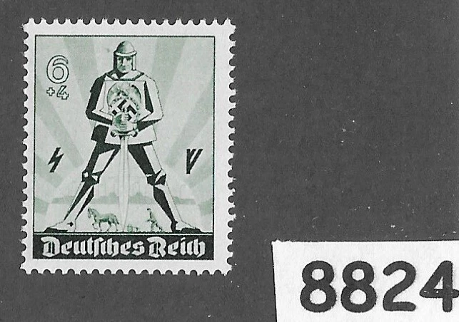 Sello MNH B171 Hitler Esvástica Alemania 1940 Guerrero ario Primero de Mayo #8824 Foto 1 de 1