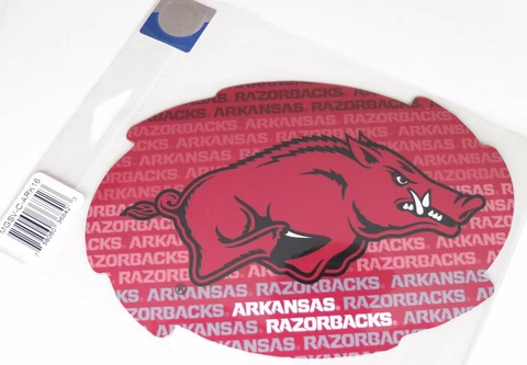 NCAA 1 Pair Arkansas Razorbacks Magnets 6 7/16" Wide x 4 3/8" High Cover