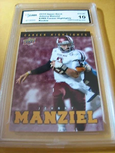 Johnny Manziel Texas A&M Browns 2014 UD ASPECTOS DESTACADOS DE LA CARRERA RC # JM8 GRADO 10 - Imagen 1 de 1