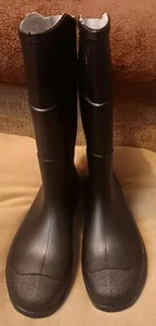 Botas lisas de trabajo impermeables de goma para hombre talla 8/mujer talla 10 - Imagen 1 de 9