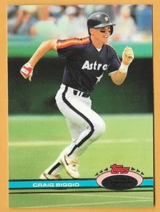 Craig Biggio Houston Astros #176 - Topps Stadium Club casi nuevo-como nuevo 1991 - Imagen 1 de 2
