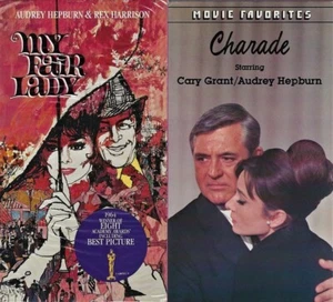 Two (2) Audrey Hepburn: 'My Fair Lady' (1964) & 'Charade' (1963) - VHS Cassettes - Picture 1 of 5