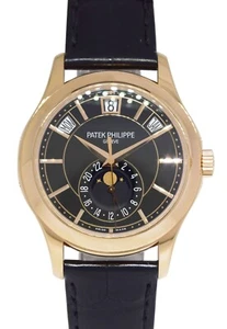 Patek Philippe Annual Calendar 5205 18k Rose Gold Black Dial Watch B/P '13 5205R - Picture 1 of 14